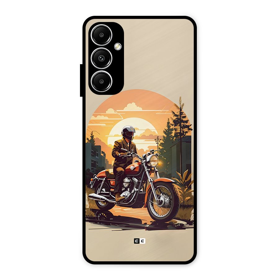 Vintage Bike Art Metal Back Case for Galaxy A05s