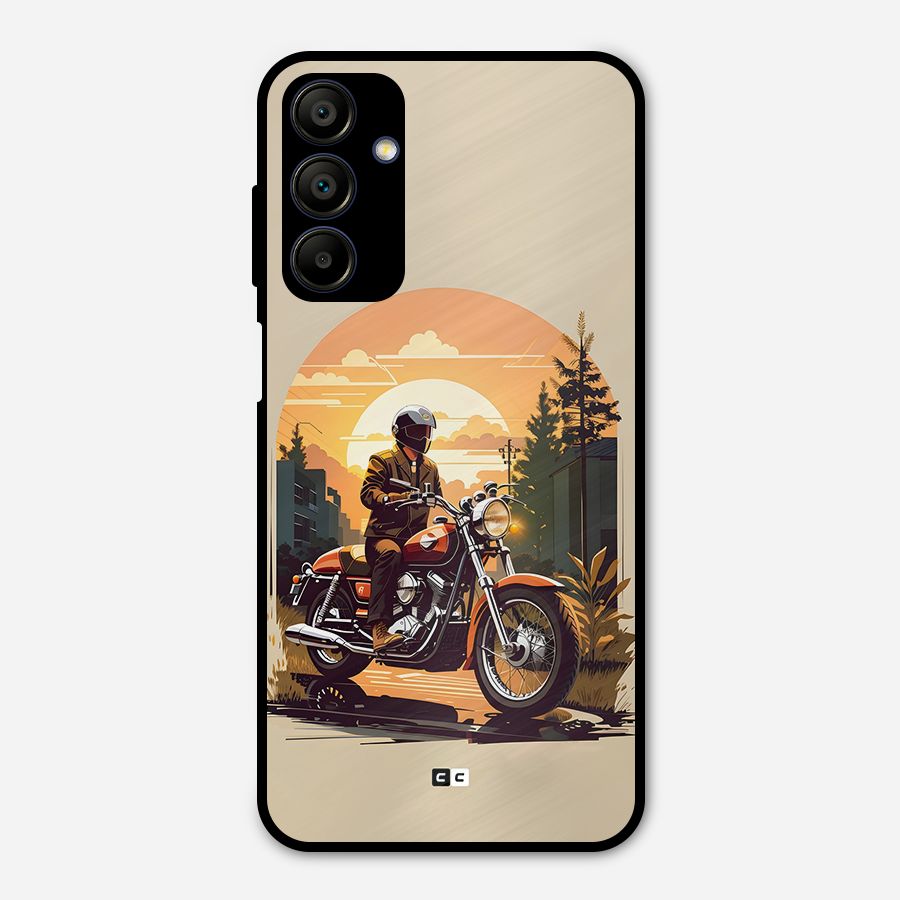 Vintage Bike Art Metal Back Case for Galaxy A15 5G