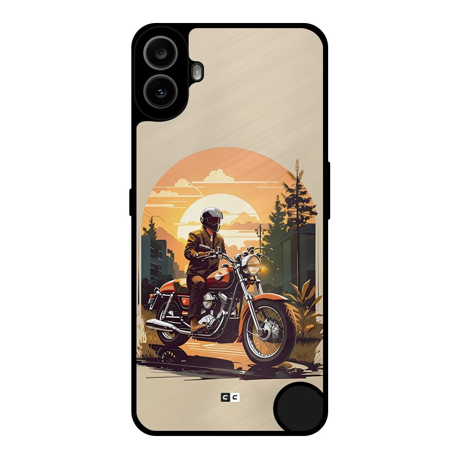 Vintage Bike Art Metal Back Case for Nothing CMF Phone 1