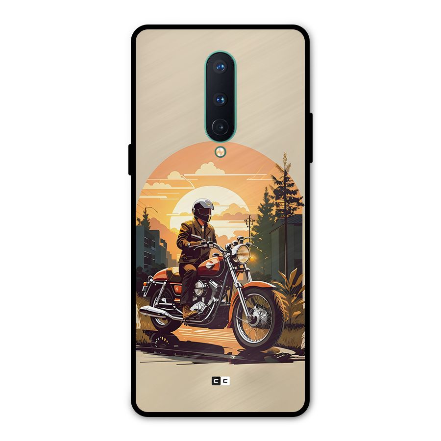 Vintage Bike Art Metal Back Case for OnePlus 8