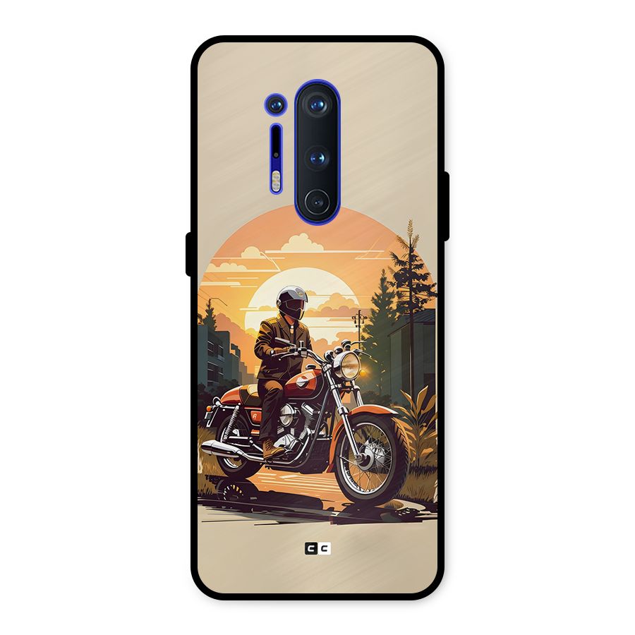 Vintage Bike Art Metal Back Case for OnePlus 8 Pro