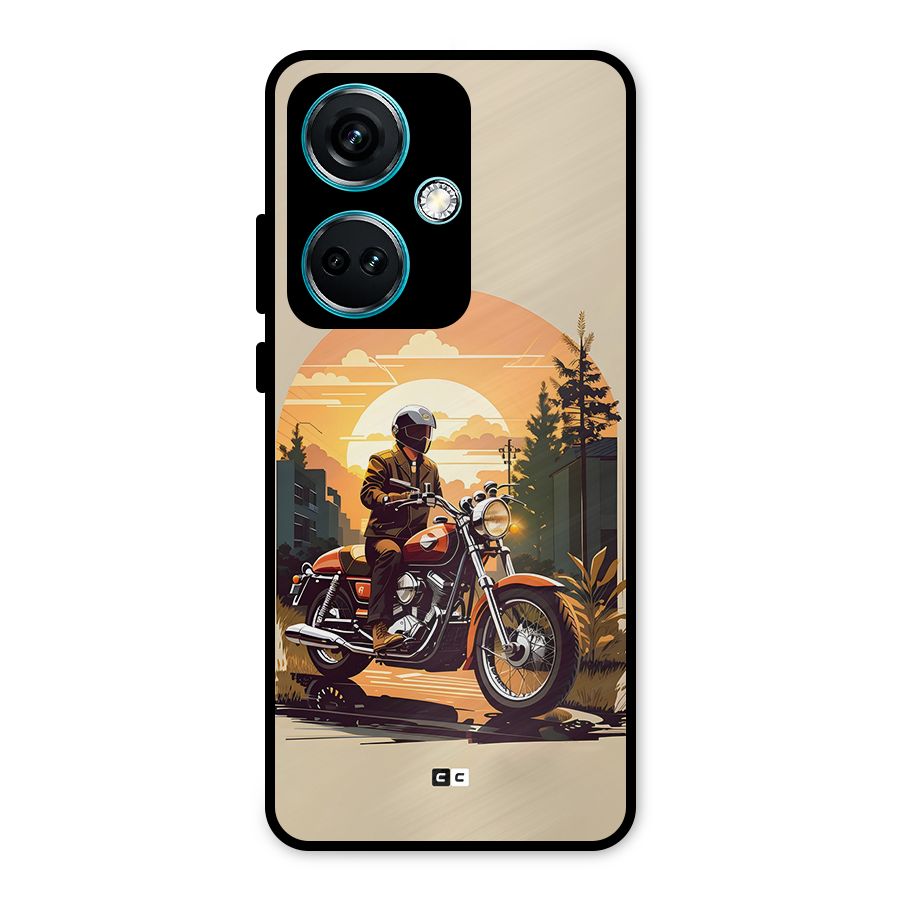 Vintage Bike Art Metal Back Case for OnePlus Nord CE 3 5G