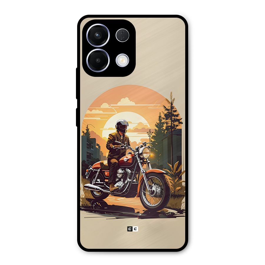 Vintage Bike Art Metal Back Case for Oppo K13
