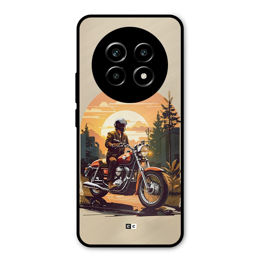 Vintage Bike Art Metal Back Case for Realme 13 Pro