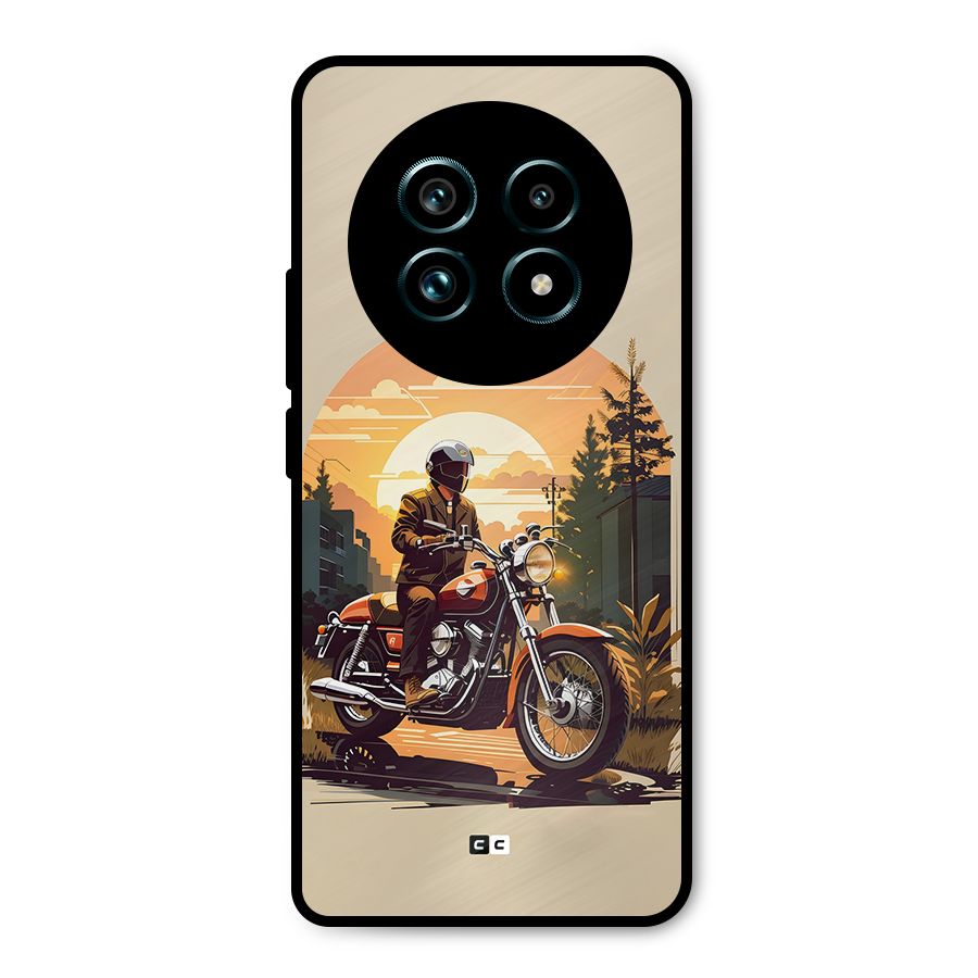 Vintage Bike Art Metal Back Case for Realme 13 Pro Plus