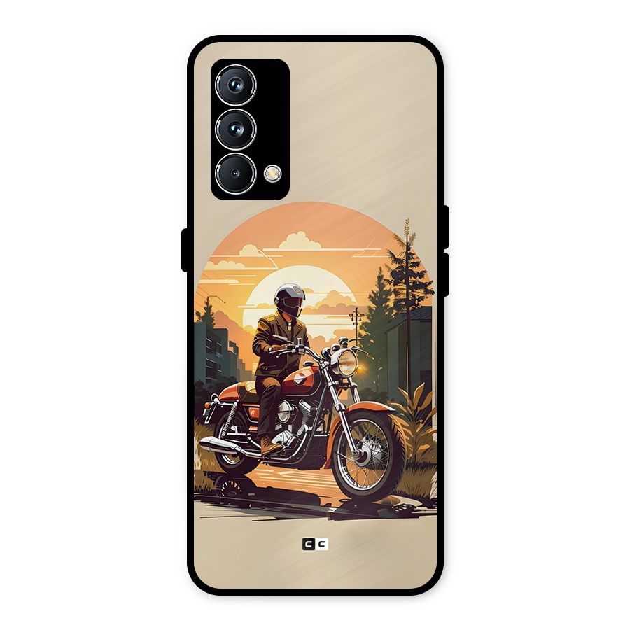 Vintage Bike Art Metal Back Case for Realme GT Master Edition