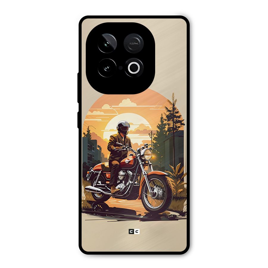 Vintage Bike Art Metal Back Case for iQOO Neo 10