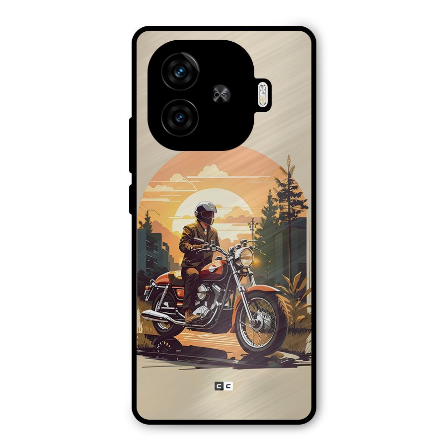 Vintage Bike Art Metal Back Case for iQOO Neo 10R