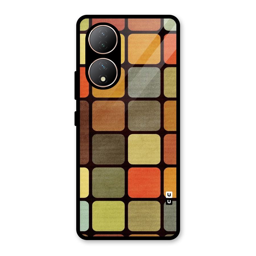 Vintage Boxes Glass Back Case for Vivo T2