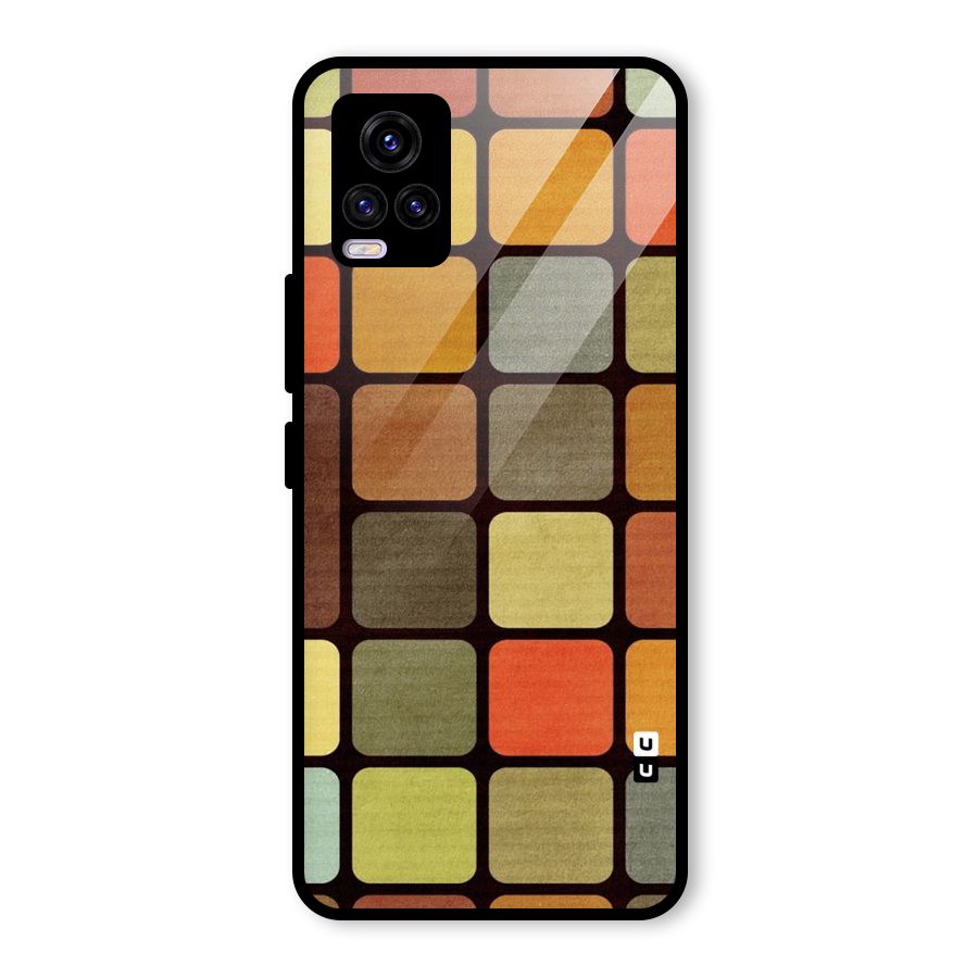 Vintage Boxes Glass Back Case for Vivo V20 2021