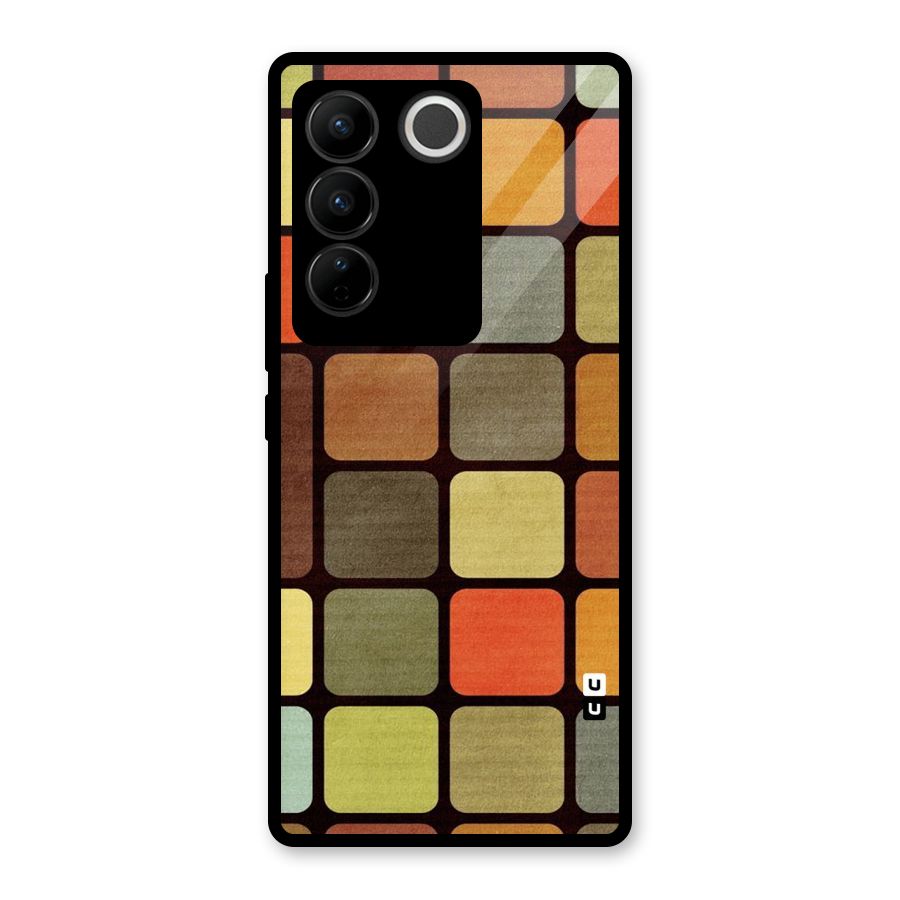 Vintage Boxes Glass Back Case for Vivo V27