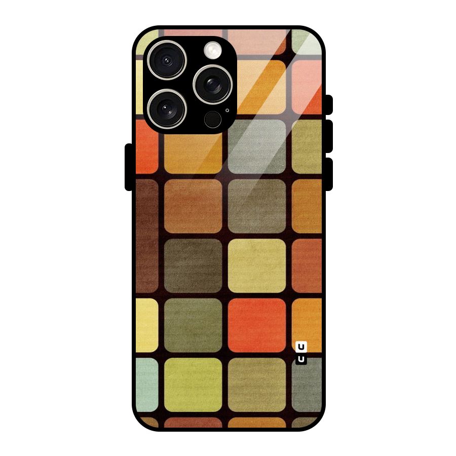 Vintage Boxes Glass Back Case for iPhone 15 Pro Max