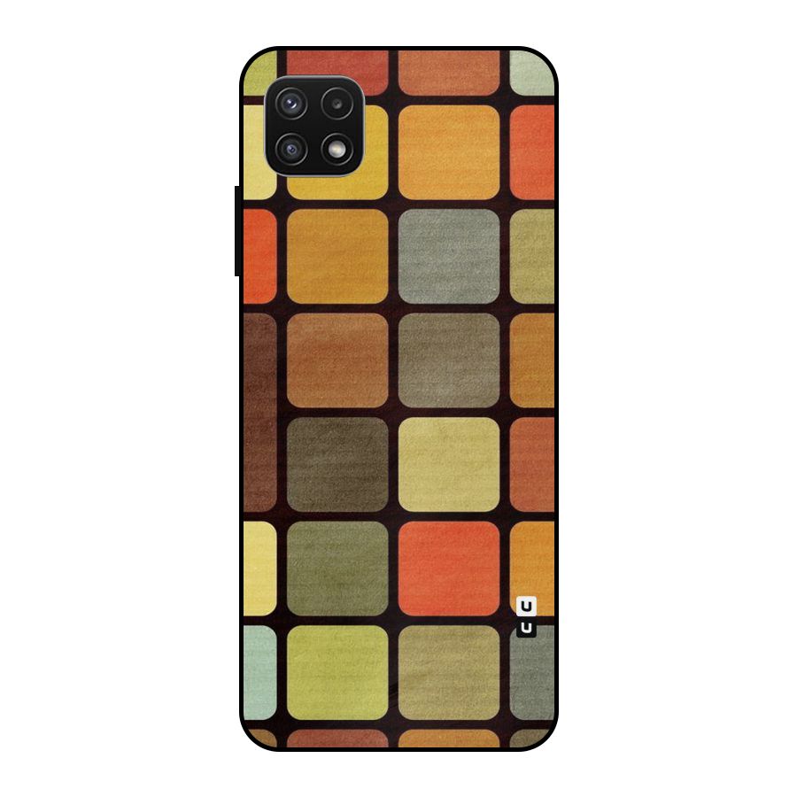 Vintage Boxes Metal Back Case for Galaxy A22 5G