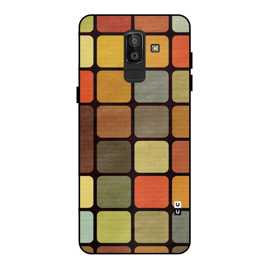 Vintage Boxes Metal Back Case for Galaxy J8
