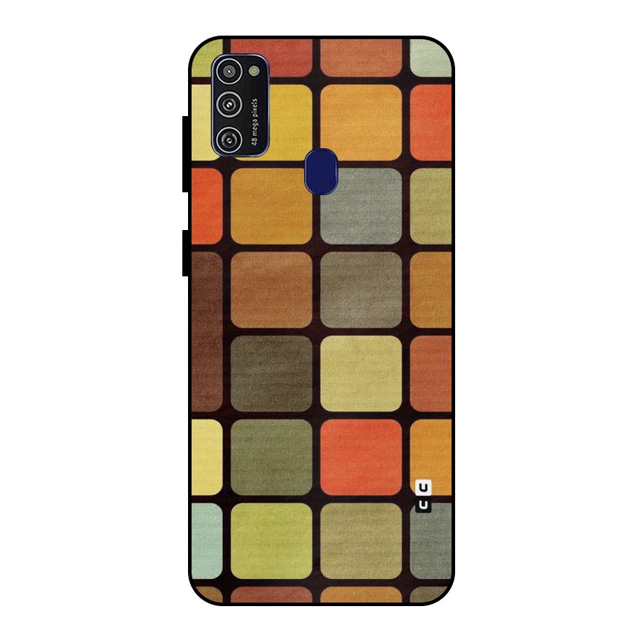 Vintage Boxes Metal Back Case for Galaxy M21