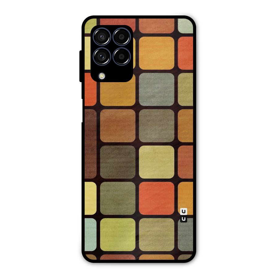 Vintage Boxes Metal Back Case for Galaxy M53 5G