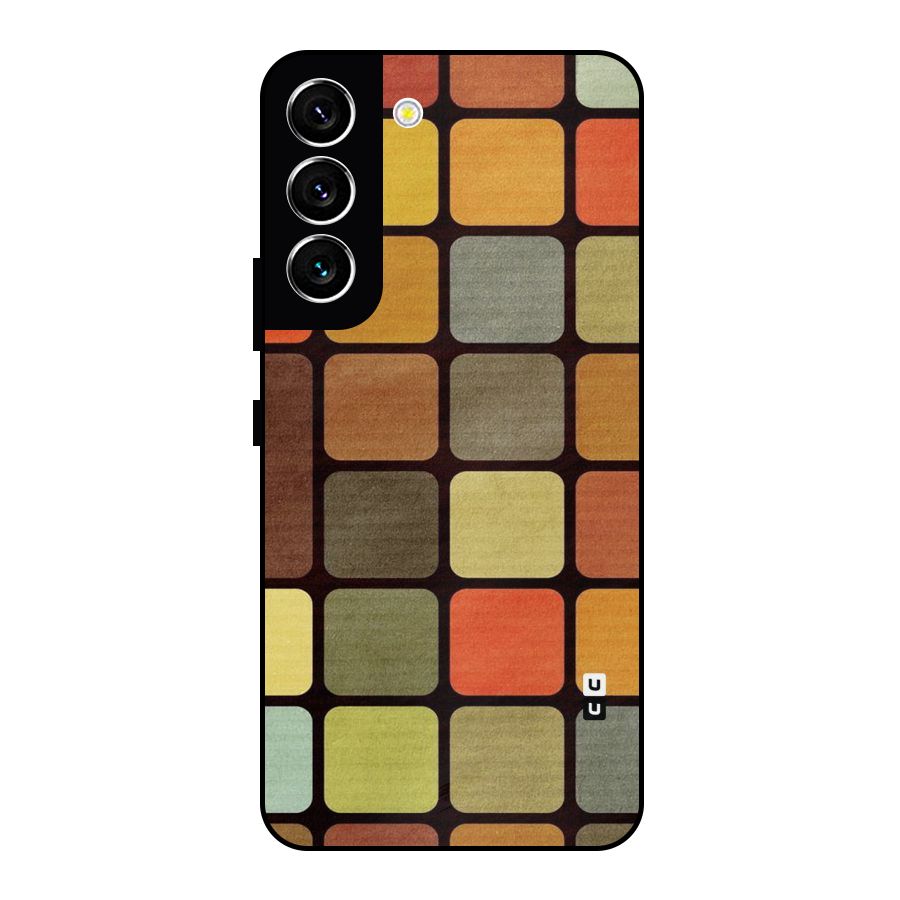 Vintage Boxes Metal Back Case for Galaxy S22 5G