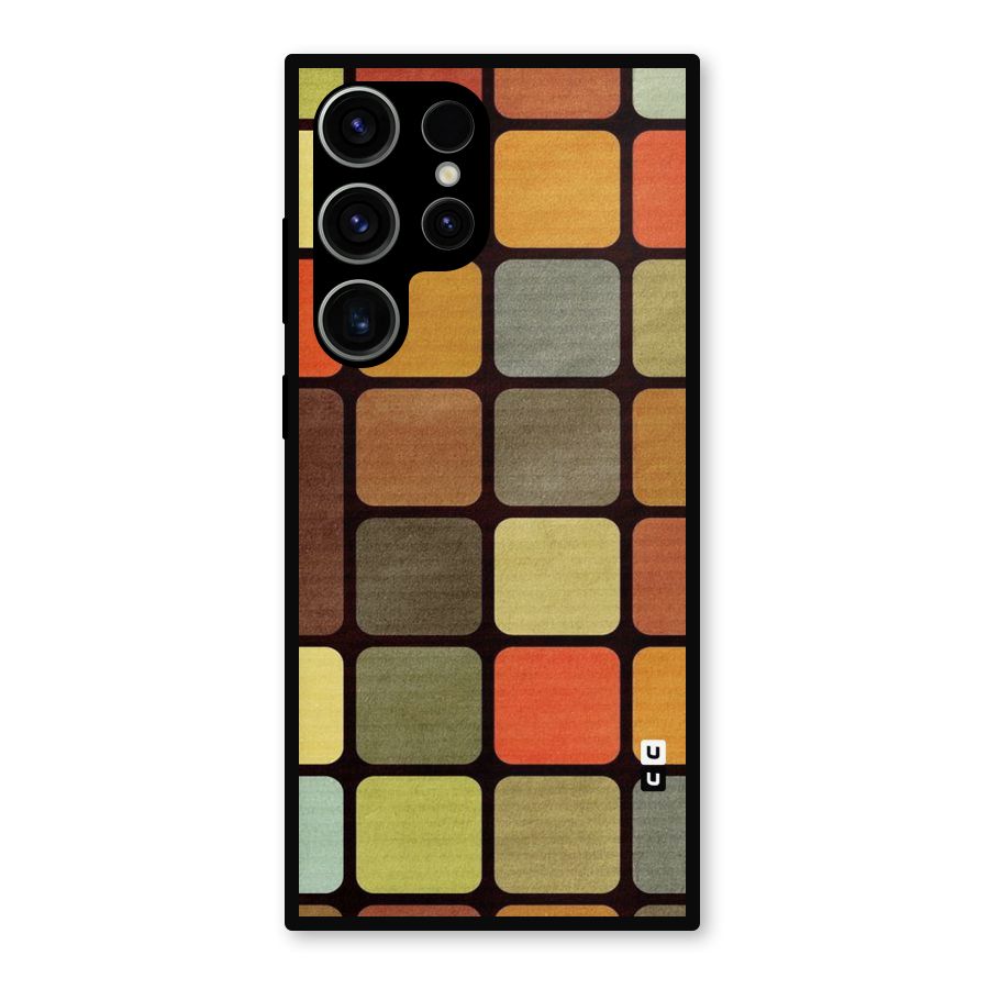 Vintage Boxes Metal Back Case for Galaxy S23 Ultra