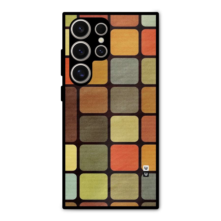 Vintage Boxes Metal Back Case for Galaxy S24 Ultra