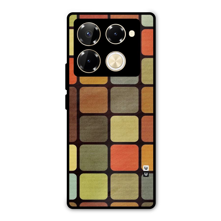 Vintage Boxes Metal Back Case for Infinix Note 40 Pro Plus