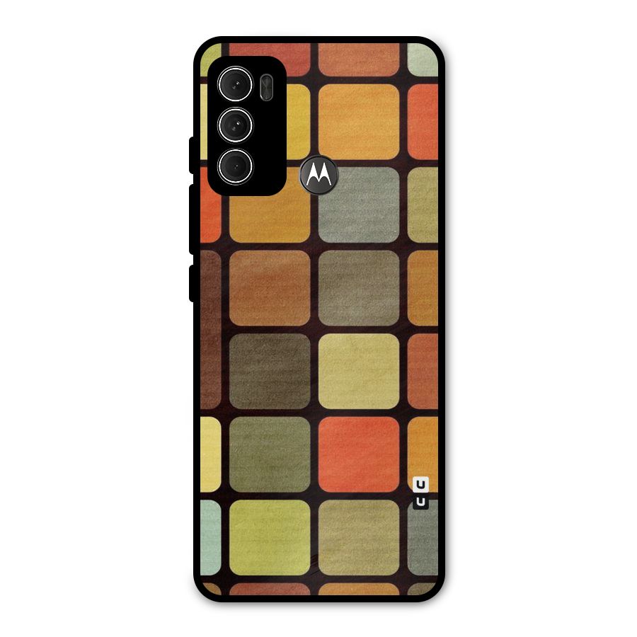 Vintage Boxes Metal Back Case for Moto G60