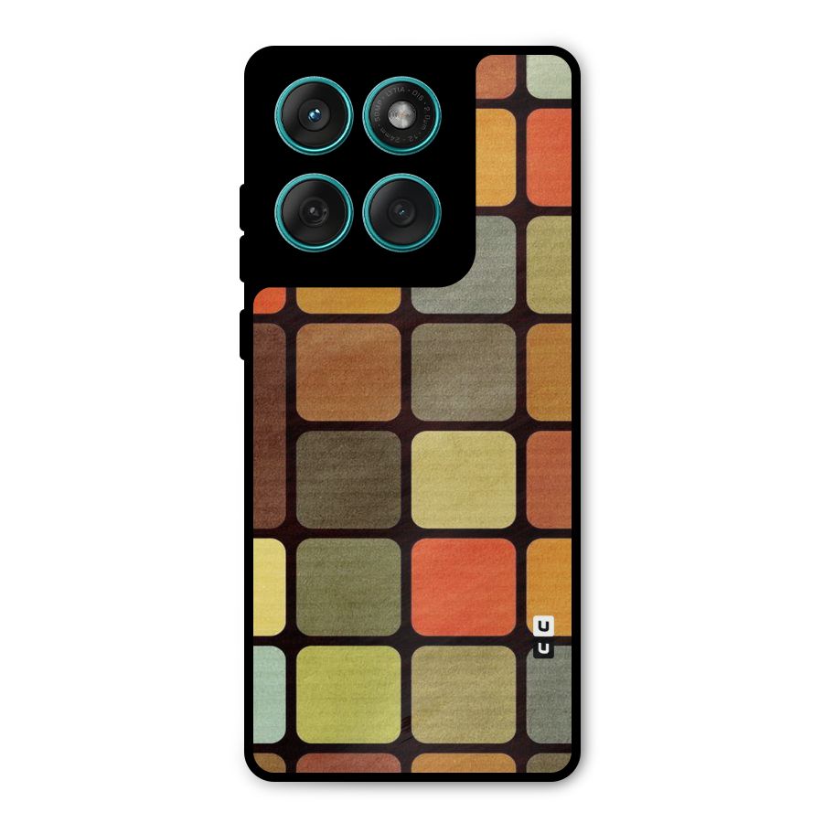 Vintage Boxes Metal Back Case for Motorola Edge 60 Fusion
