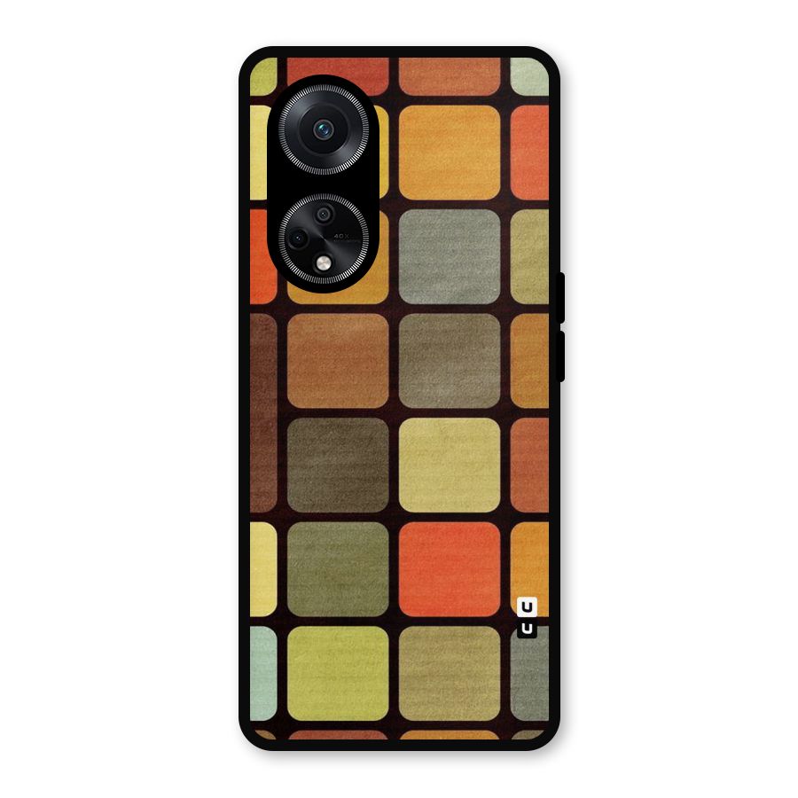 Vintage Boxes Metal Back Case for Oppo F23