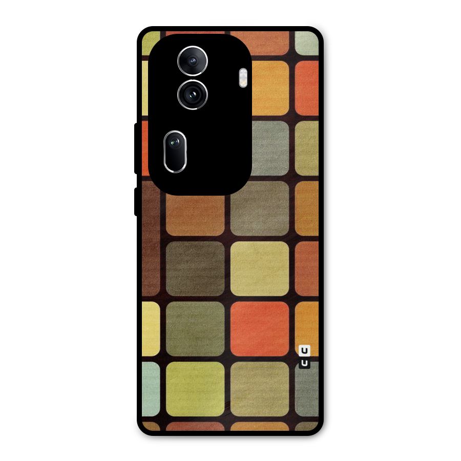Vintage Boxes Metal Back Case for Oppo Reno11 Pro 5G