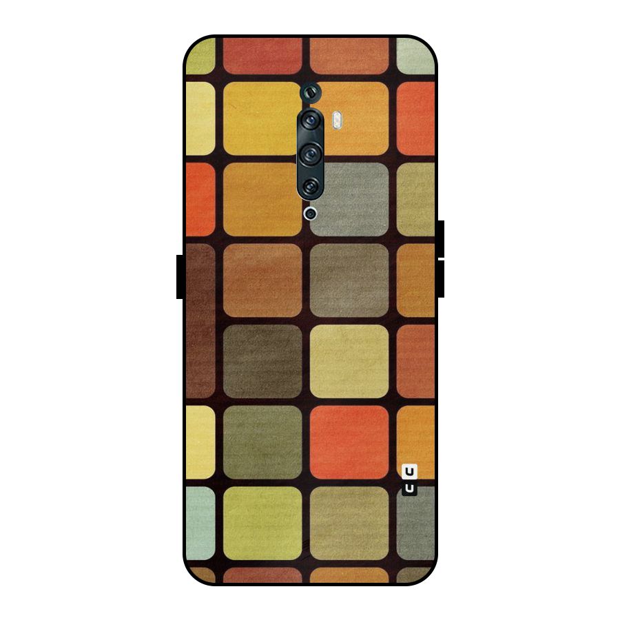 Vintage Boxes Metal Back Case for Oppo Reno2 Z