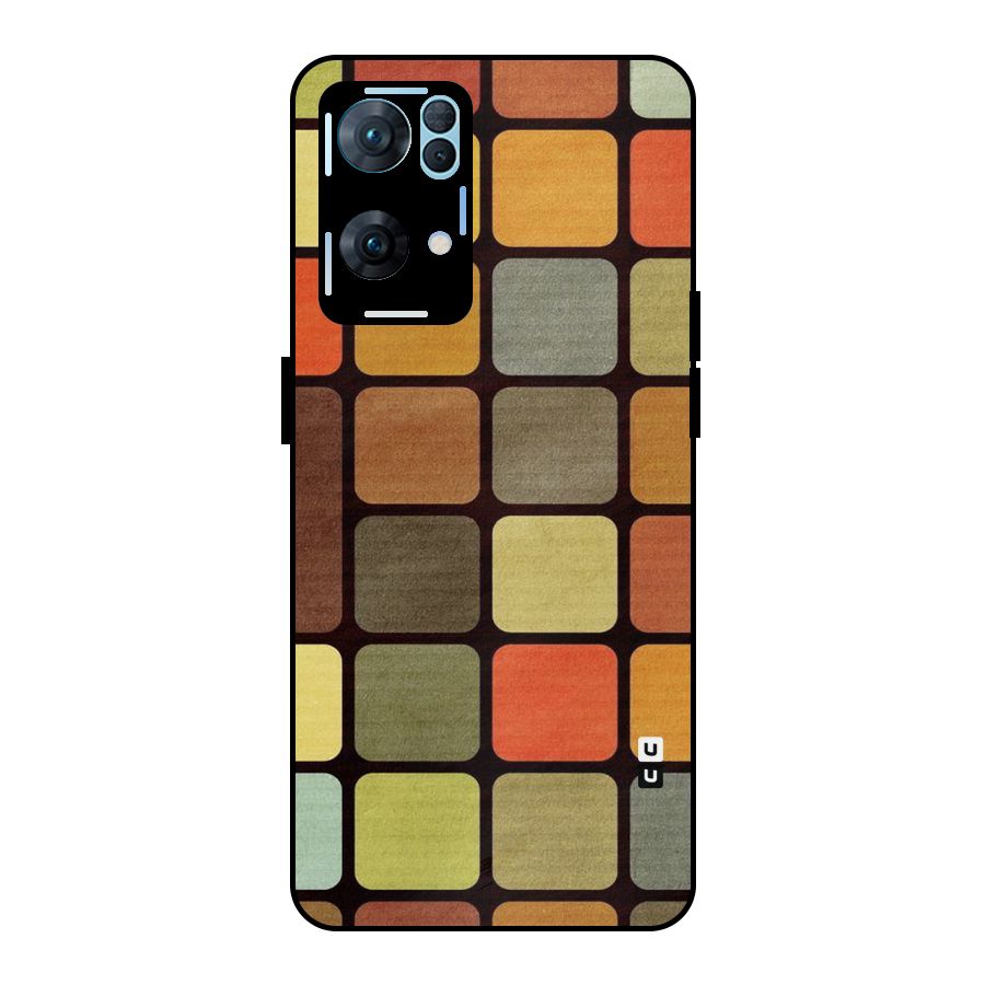 Vintage Boxes Metal Back Case for Oppo Reno7 Pro 5G
