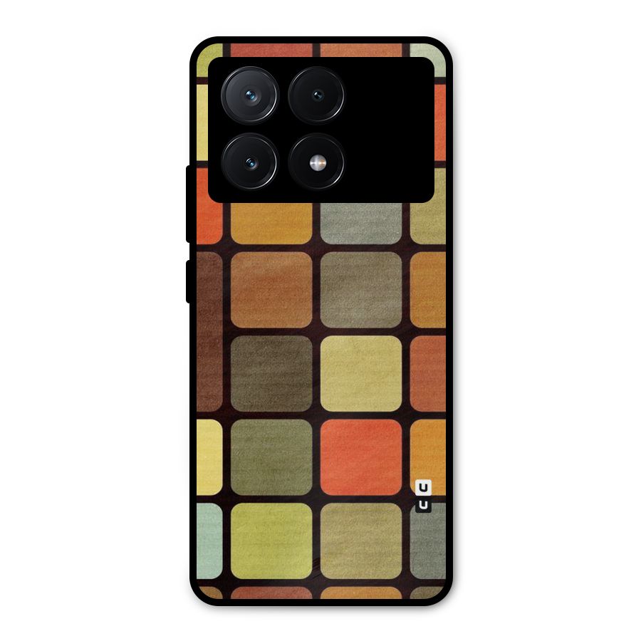 Vintage Boxes Metal Back Case for Poco X6 Pro