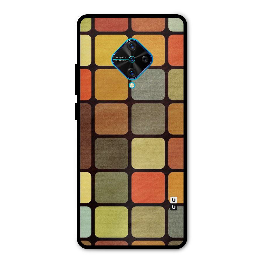 Vintage Boxes Metal Back Case for Vivo S1 Pro