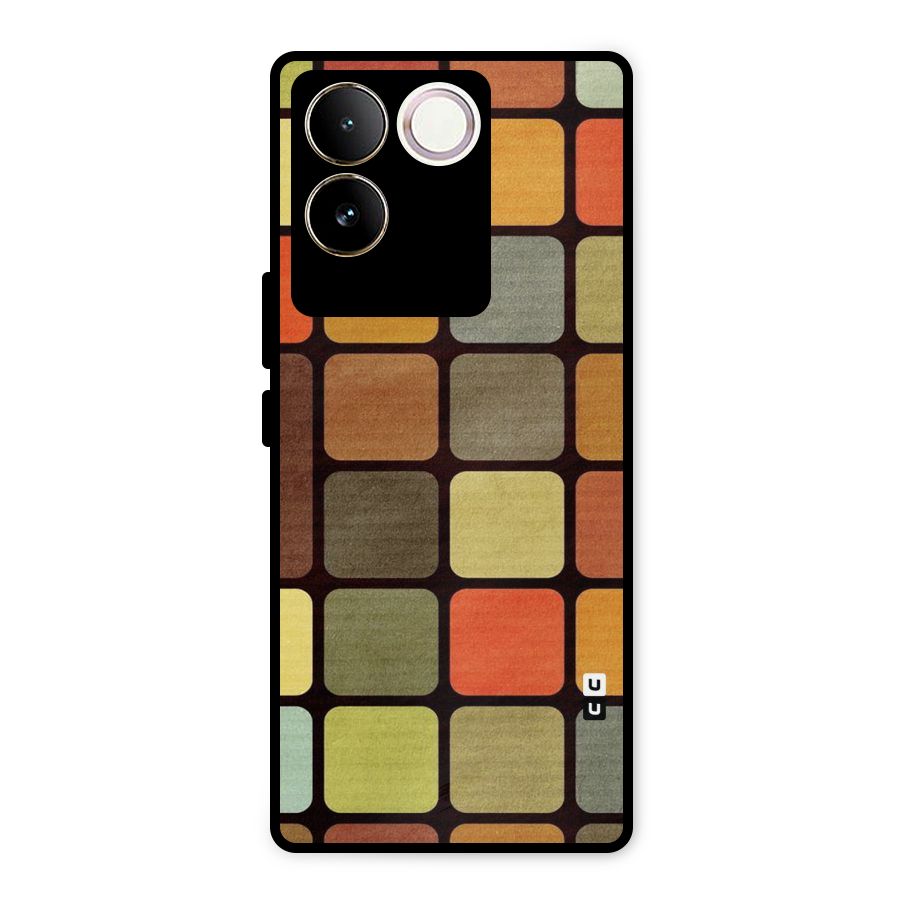 Vintage Boxes Metal Back Case for Vivo T2 Pro