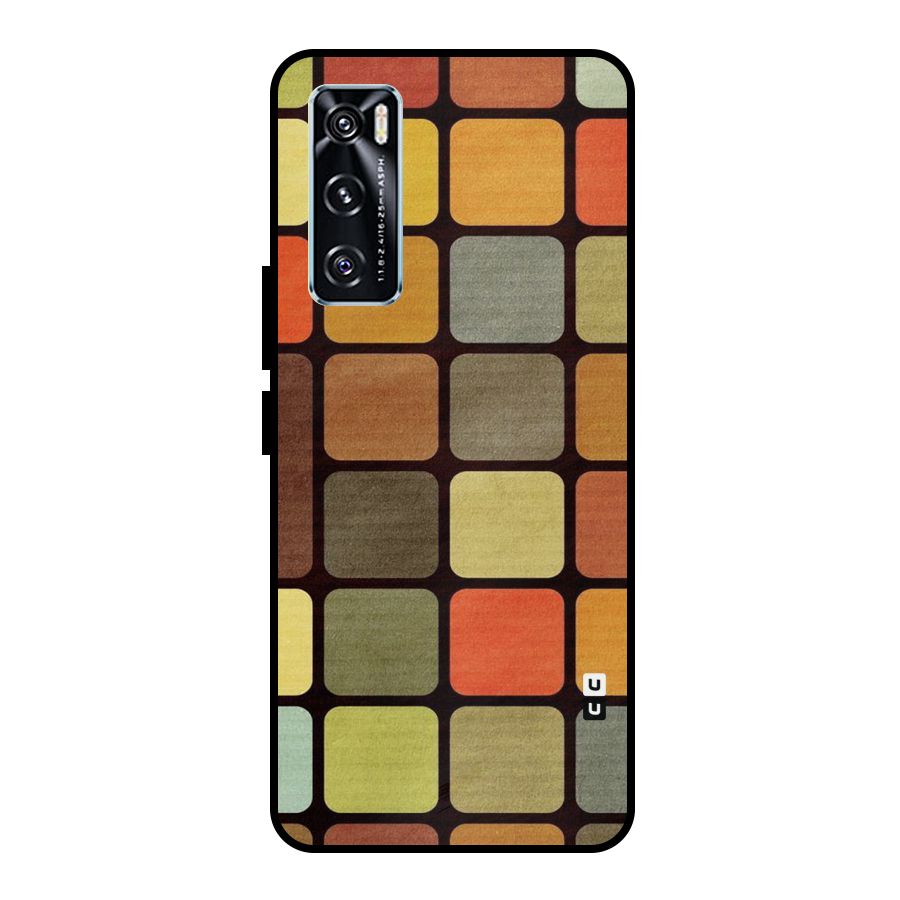 Vintage Boxes Metal Back Case for Vivo V20 SE