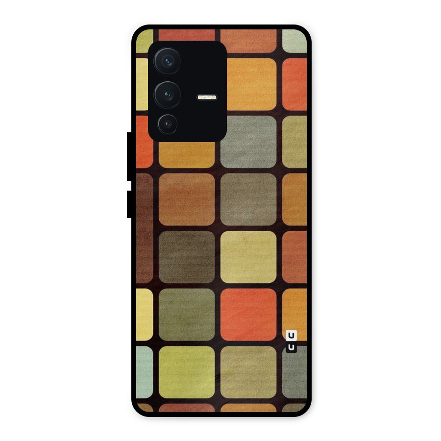 Vintage Boxes Metal Back Case for Vivo V23 5G