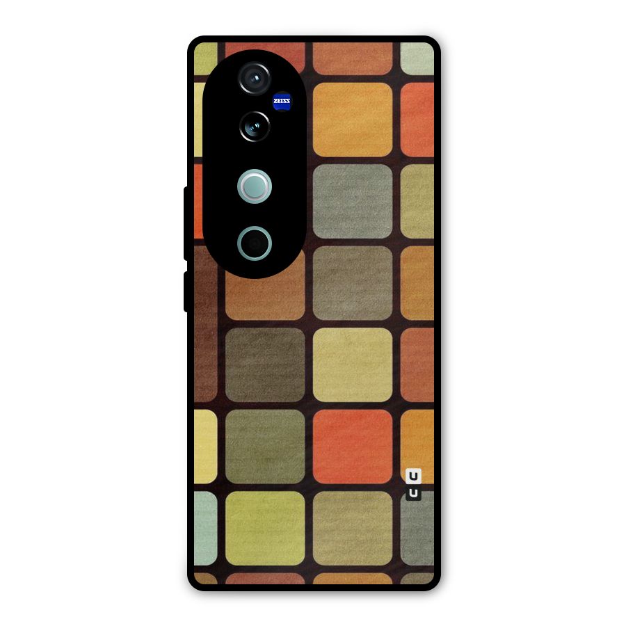 Vintage Boxes Metal Back Case for Vivo V40