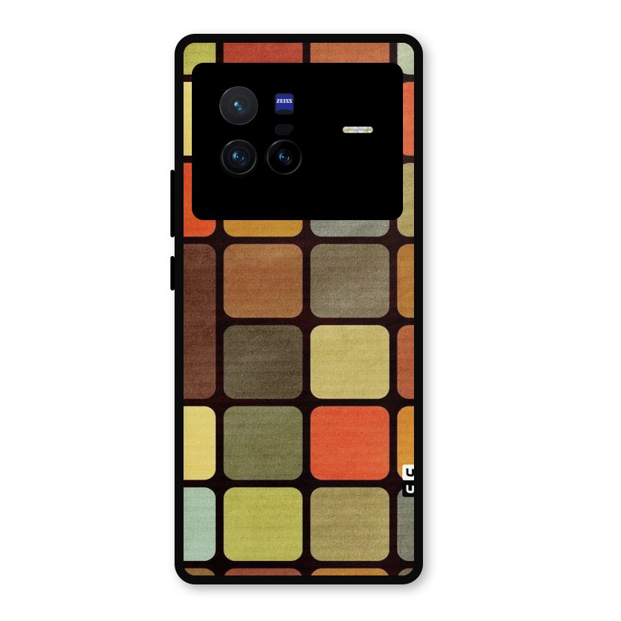 Vintage Boxes Metal Back Case for Vivo X80