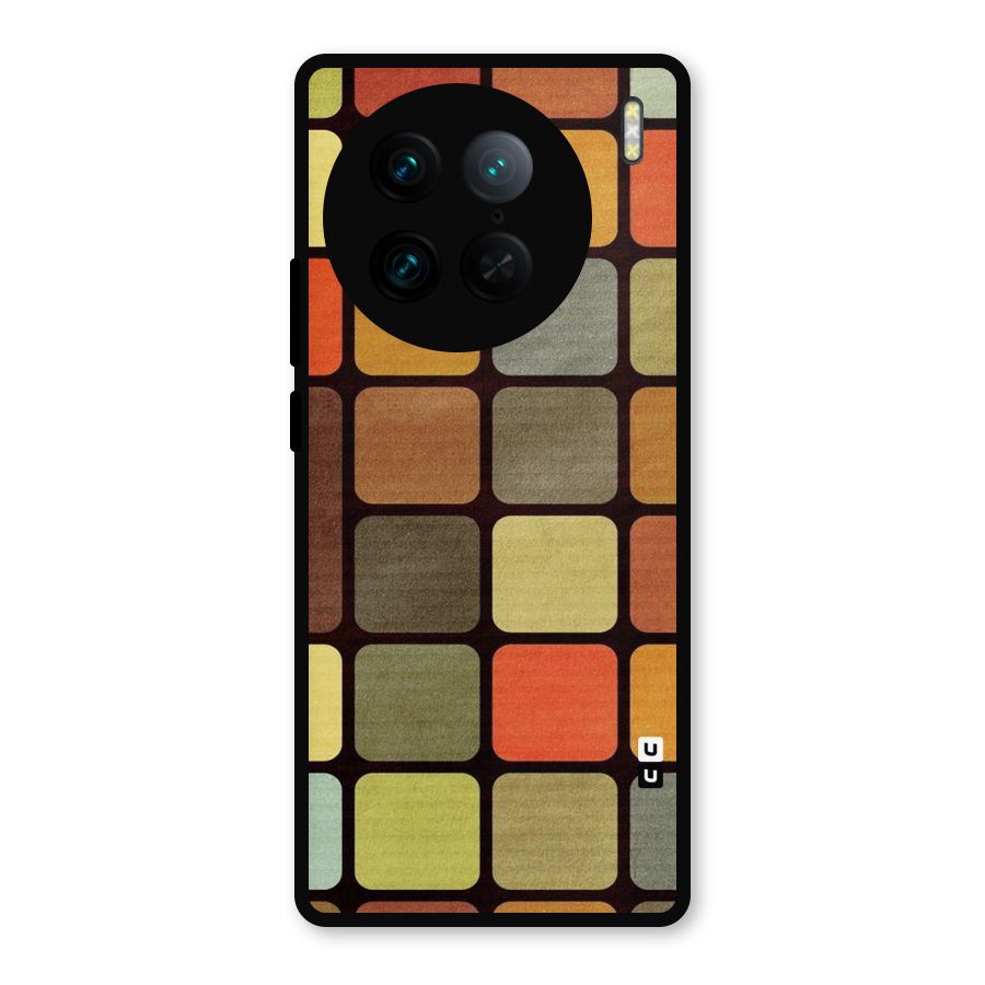 Vintage Boxes Metal Back Case for Vivo X90 Pro