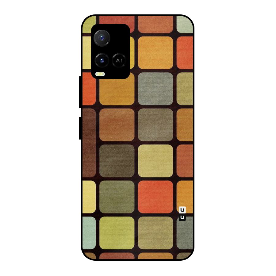 Vintage Boxes Metal Back Case for Vivo Y21