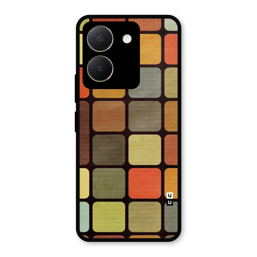 Vintage Boxes Metal Back Case for Vivo Y36