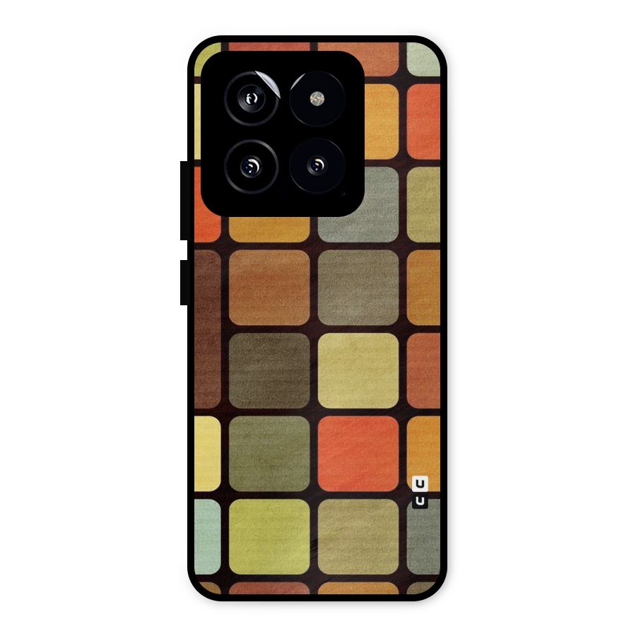 Vintage Boxes Metal Back Case for Xiaomi 14