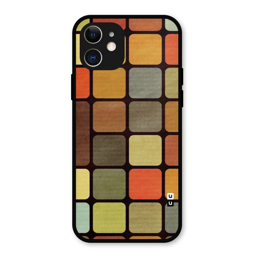 Vintage Boxes Metal Back Case for iPhone 12