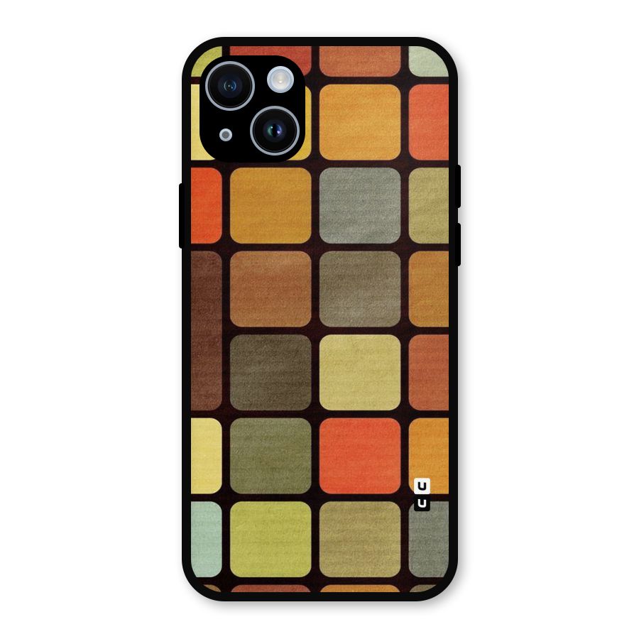 Vintage Boxes Metal Back Case for iPhone 14