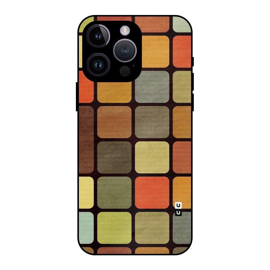 Vintage Boxes Metal Back Case for iPhone 14 Pro Max