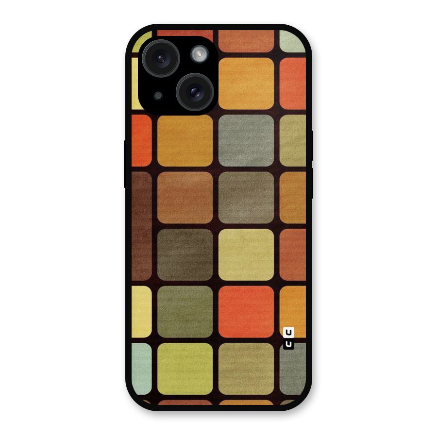 Vintage Boxes Metal Back Case for iPhone 15