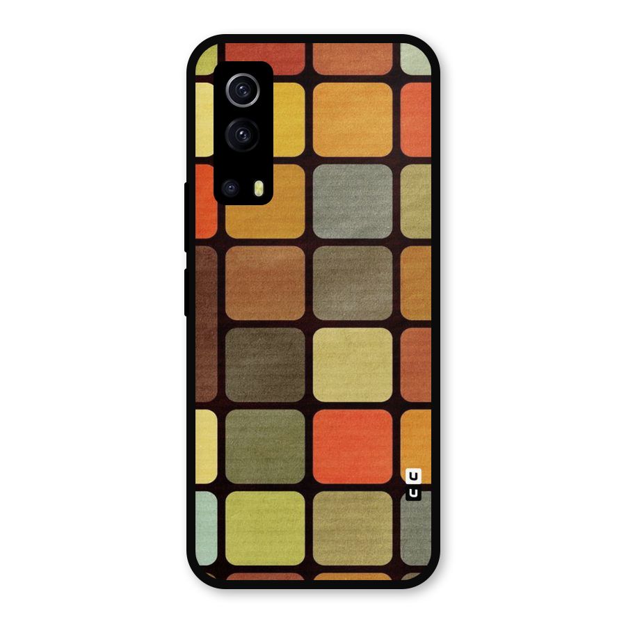 Vintage Boxes Metal Back Case for iQOO Z3