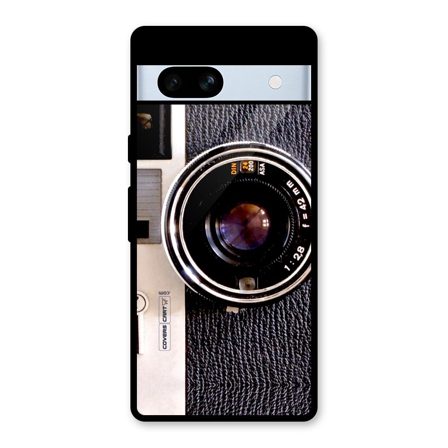 Vintage Camera Glass Back Case for Google Pixel 7a