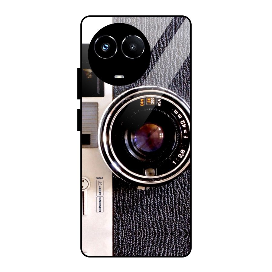 Vintage Camera Glass Back Case for Realme 11X