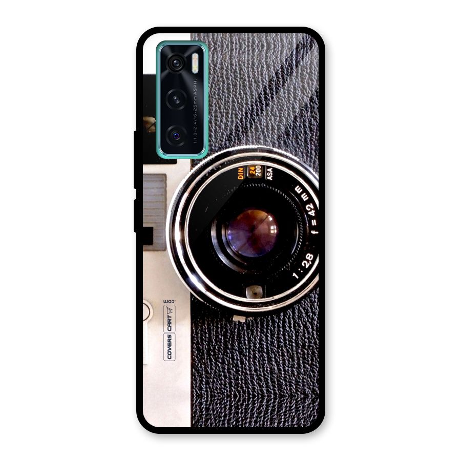 Vintage Camera Glass Back Case for Vivo V20 SE