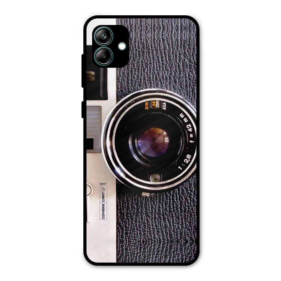 Vintage Camera Metal Back Case for Galaxy A04